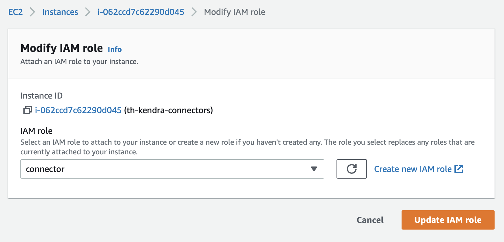 Attach Role to EC2 Instance