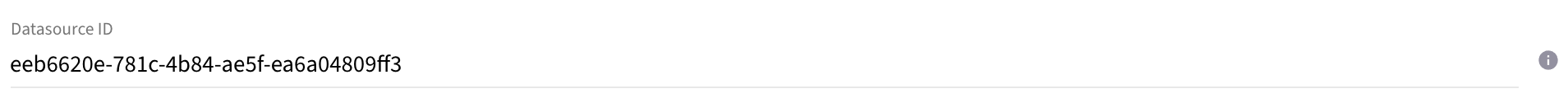 Data Source ID